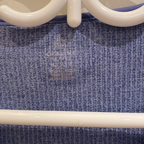 OFFLINE by Aerie Sidewalk Seamless Ribbed Cropped T-Shirt - Picture 4 of 4